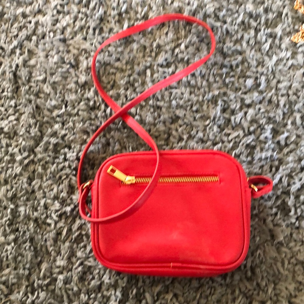 Small red crossbody